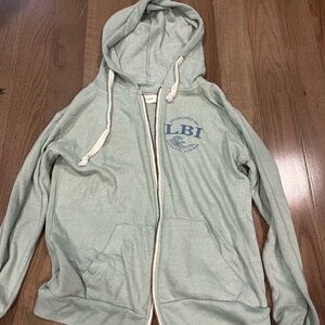 Teal Ocean Drive LBI zip-up size S